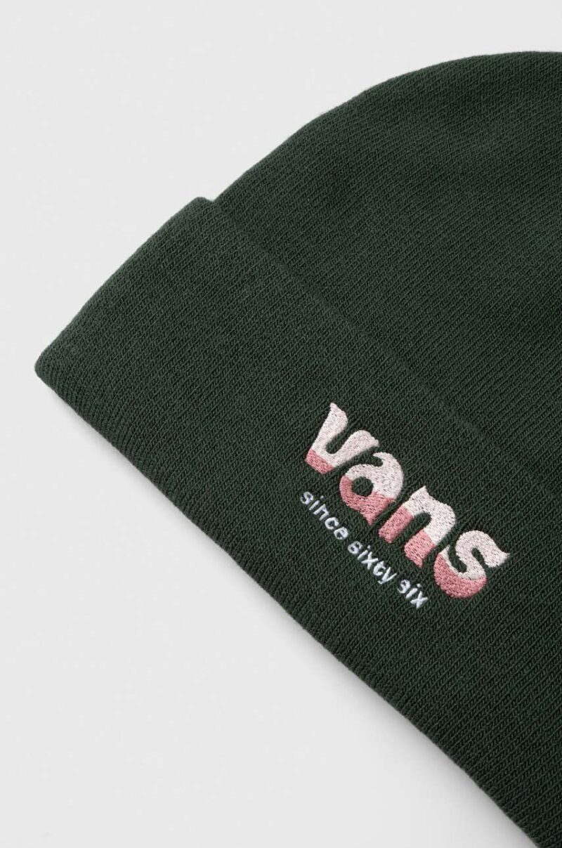 Vans caciula culoarea verde preţ