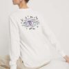 Vans longsleeve din bumbac culoarea bej