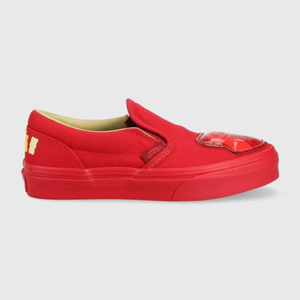 Vans tenisi copii Classic Slip-On HARIBO HARB GOLD culoarea rosu