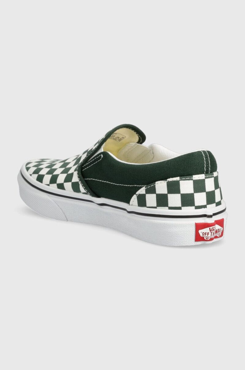 Vans tenisi copii JN Classic Slip-On culoarea verde preţ