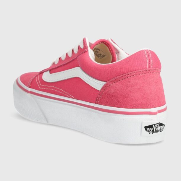 Vans tenisi copii Old Skool Platform culoarea roz preţ