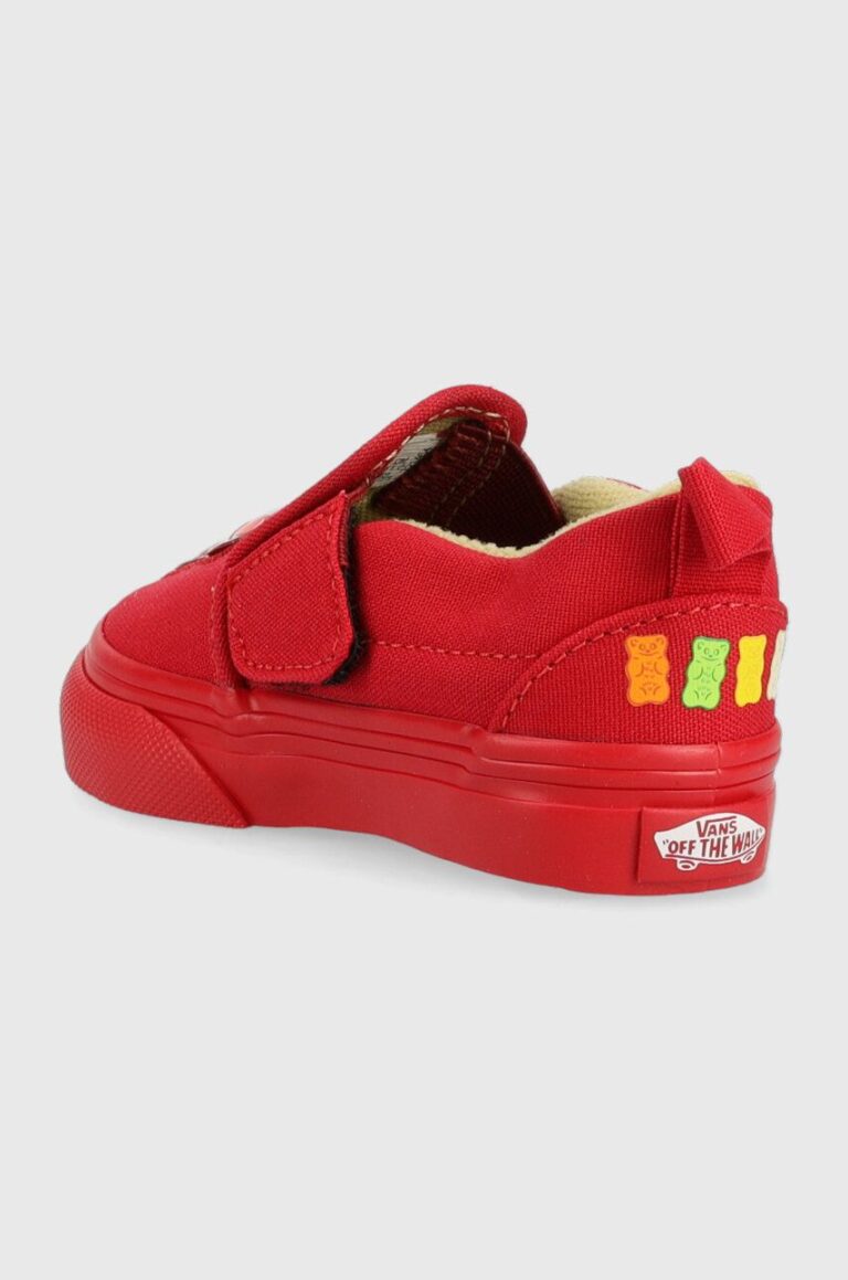 Vans tenisi copii Slip-On V HARIBO HARB GOLD culoarea rosu preţ