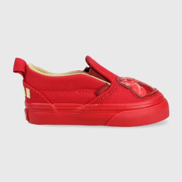 Vans tenisi copii Slip-On V HARIBO HARB GOLD culoarea rosu