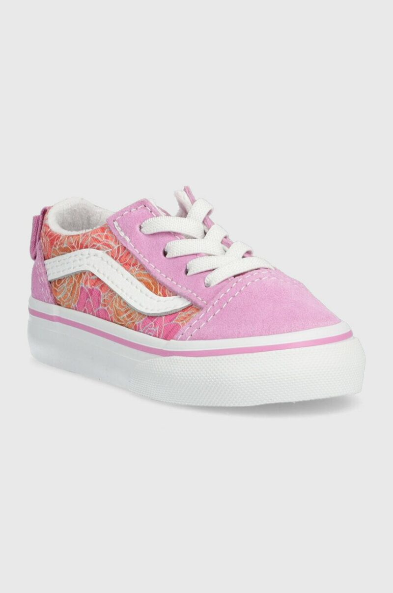 Vans tenisi copii TD Old Skool Elastic Lace ROSE DKBLU culoarea violet preţ