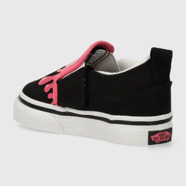 Vans tenisi copii TD Slip-On V culoarea negru preţ