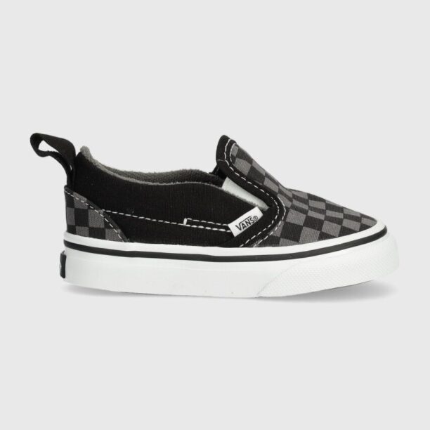 Vans tenisi copii TD Slip-On V culoarea negru