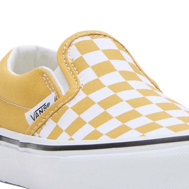 Vans tenisi copii UY Classic Slip-On culoarea galben preţ