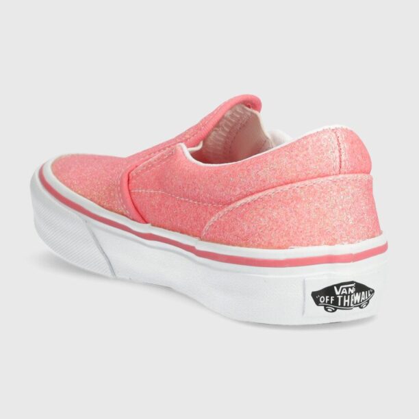 Vans tenisi copii UY Classic Slip-On culoarea roz preţ