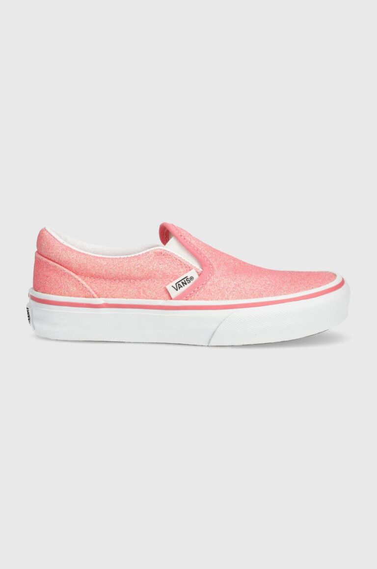 Vans tenisi copii UY Classic Slip-On culoarea roz