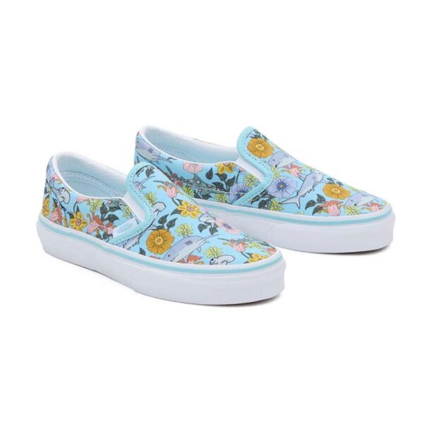 Vans tenisi copii UY Classic Slip-On culoarea turcoaz