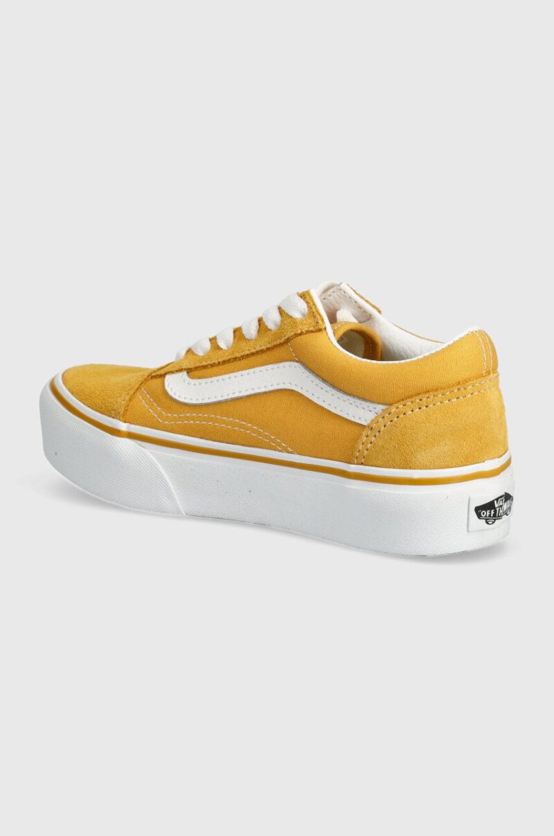 Vans tenisi copii UY Old Skool Platform culoarea galben preţ