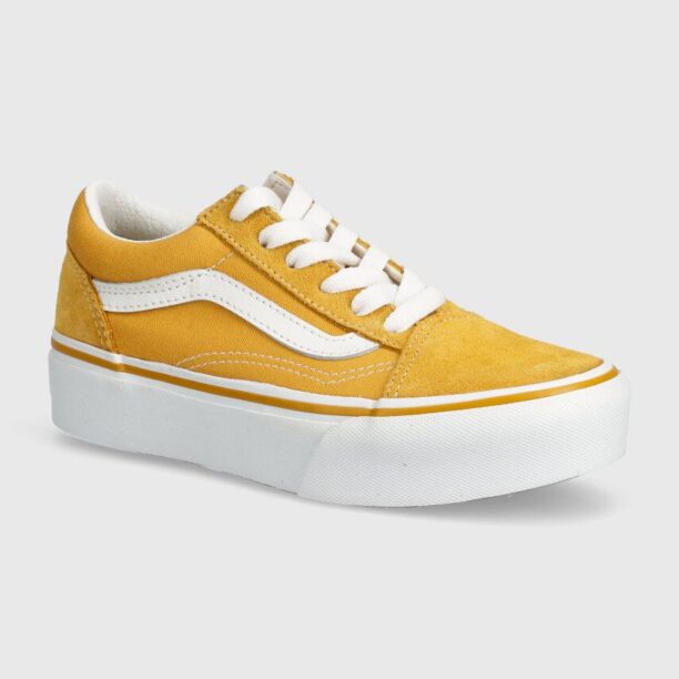 Vans tenisi copii UY Old Skool Platform culoarea galben