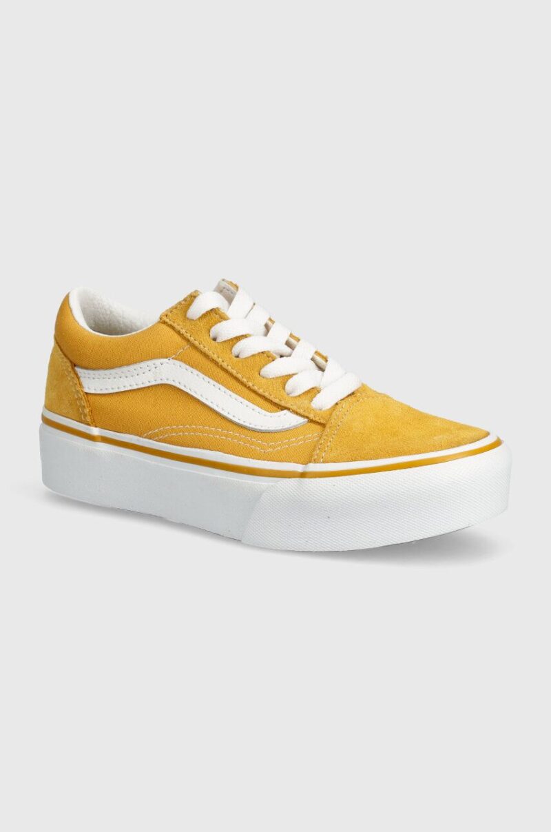 Vans tenisi copii UY Old Skool Platform culoarea galben