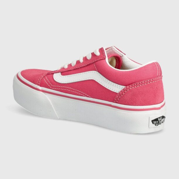 Vans tenisi copii UY Old Skool Platform culoarea roz preţ