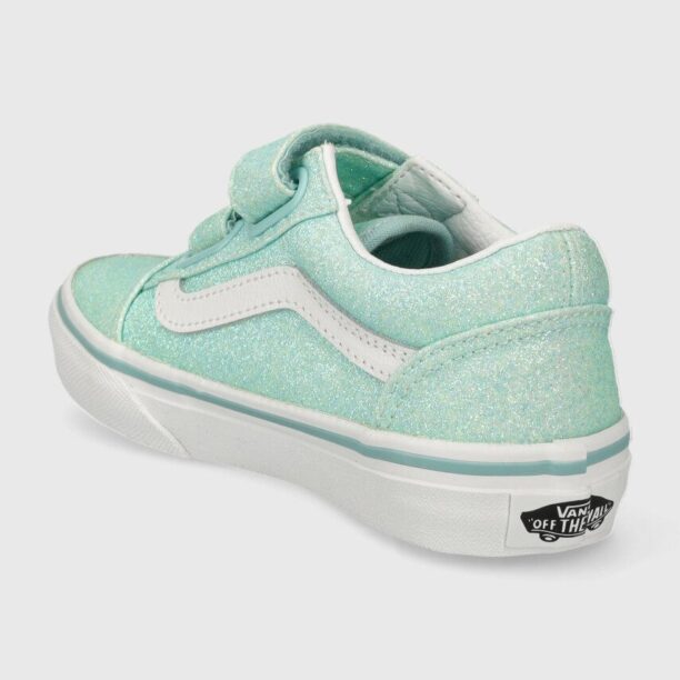 Vans tenisi copii UY Old Skool V culoarea turcoaz preţ