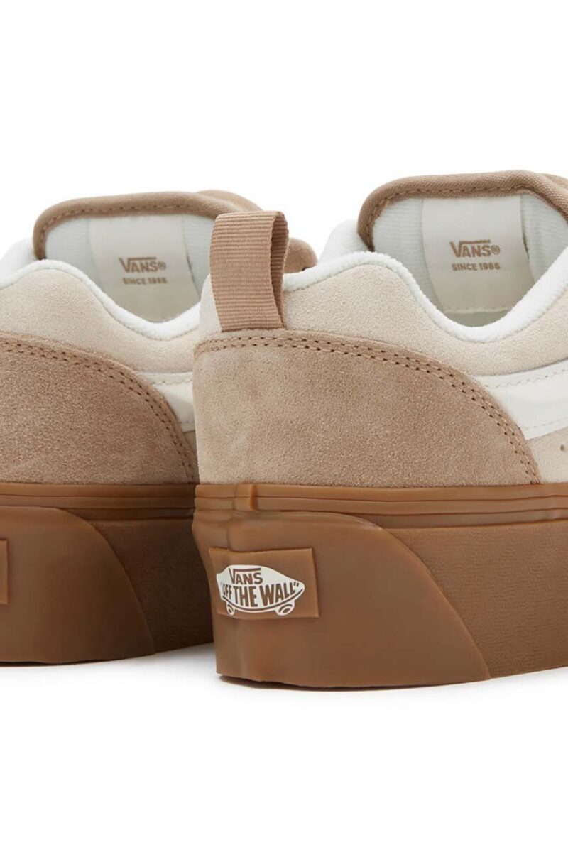 Vans tenisi din piele intoarsa Knu Stack culoarea bej