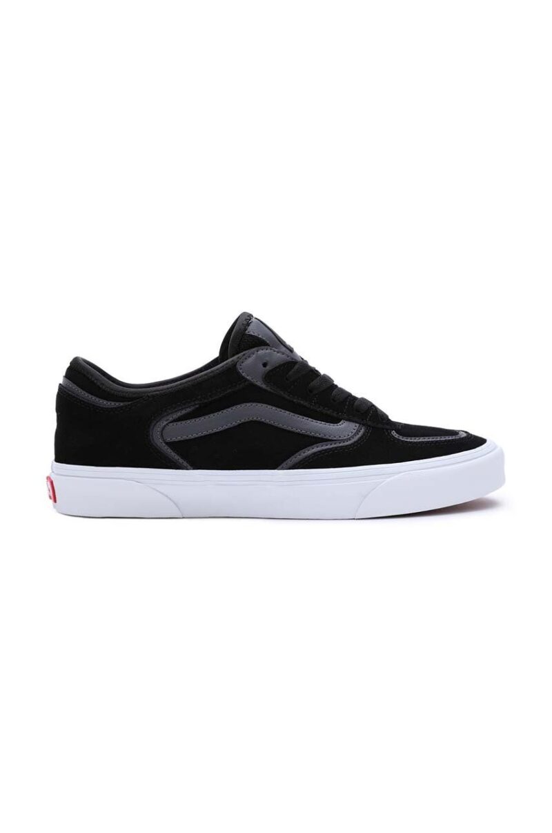 Vans tenisi din piele intoarsa Rowley Classic culoarea negru