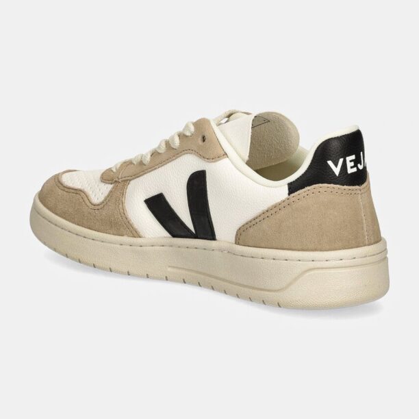 Veja sneakers din piele V-10 culoarea: bej VX0503138 preţ