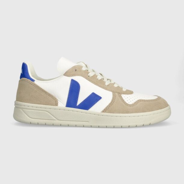 Veja sneakers din piele V-10 culoarea bej