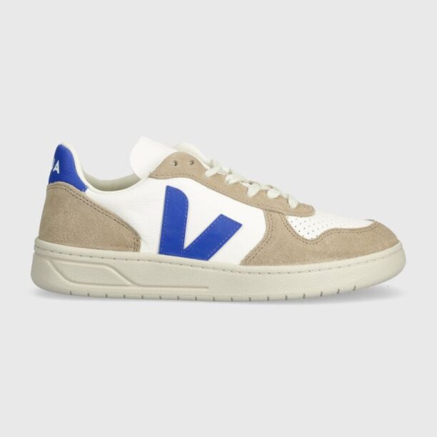 Veja sneakers din piele V-10 culoarea bej