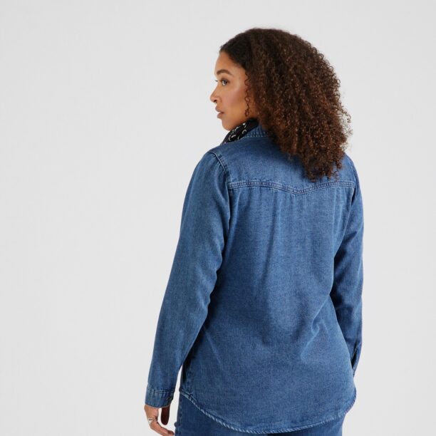 Vero Moda Curve Bluză 'VMCJENNIE'  albastru denim preţ