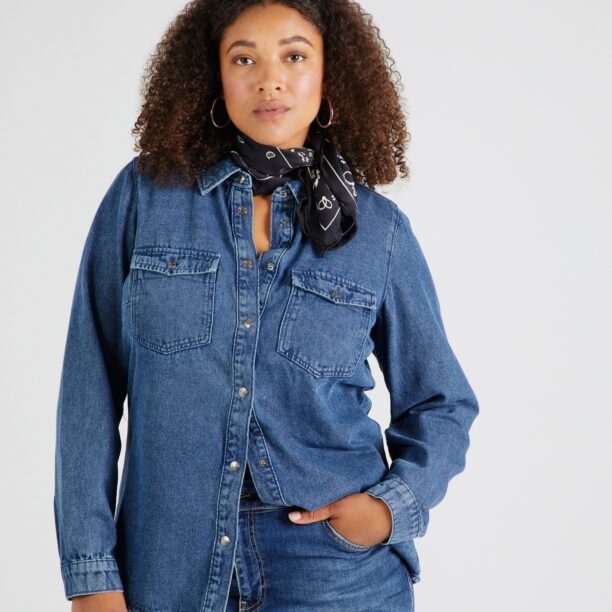 Vero Moda Curve Bluză 'VMCJENNIE'  albastru denim