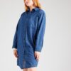 Vero Moda Curve Rochie tip bluză 'VMCEloise'  albastru denim