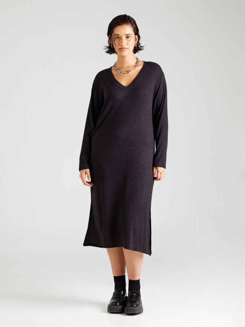 Vero Moda Curve Rochie tricotat 'VMCCeri'  negru