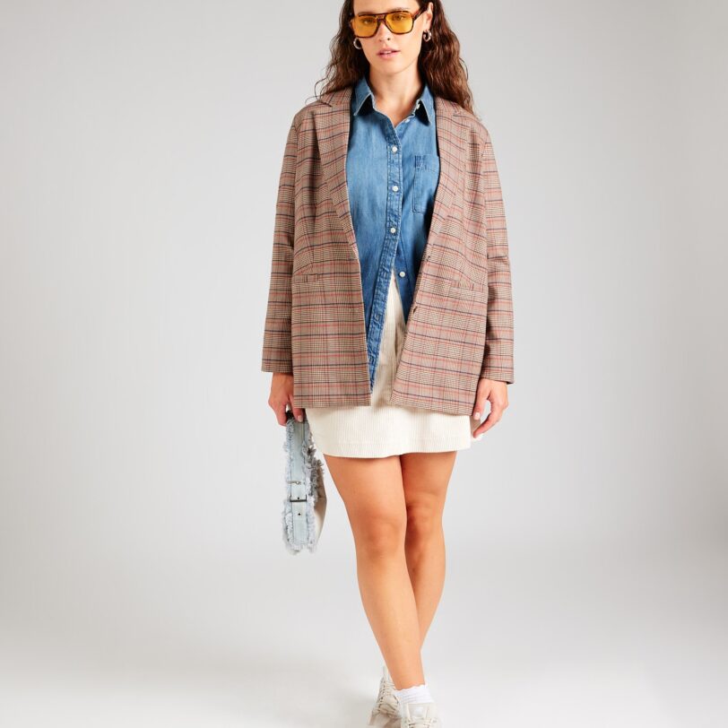 Cumpăra Vero Moda Curve Sacou  bej închis / albastru / roșu