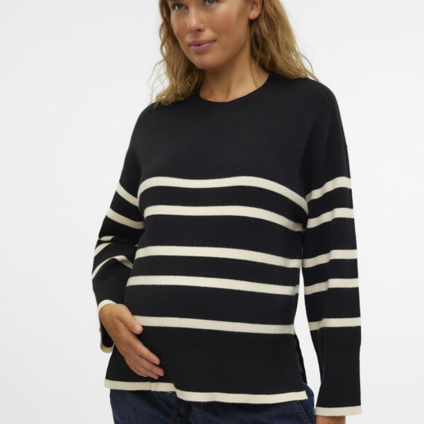 Vero Moda Maternity Pulover 'VMMSaba'  crem / negru