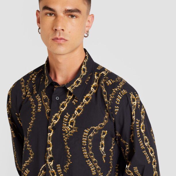 Preţ Versace Jeans Couture Cămașă  galben auriu / negru