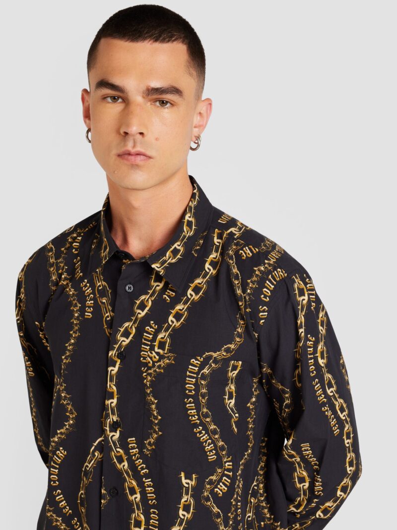 Preţ Versace Jeans Couture Cămașă  galben auriu / negru