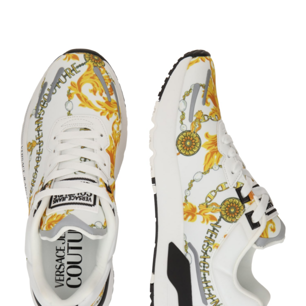 Versace Jeans Couture Sneaker low 'FONDO DYNAMIC DIS. SA1'  galben / gri / portocaliu / alb