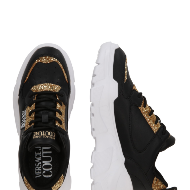 Versace Jeans Couture Sneaker low 'FONDO SPEEDTRACK'  auriu / negru / alb