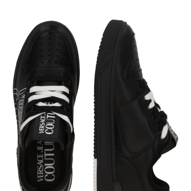 Versace Jeans Couture Sneaker low 'FONDO STARLIGHT DIS. SJ5'  negru / alb