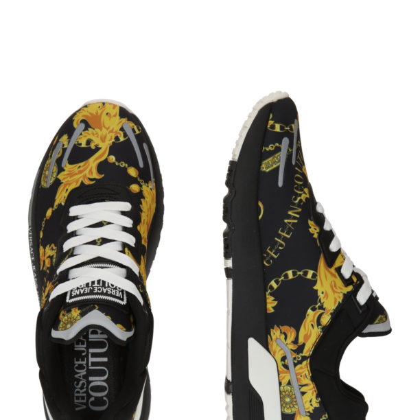 Versace Jeans Couture Sneaker low 'FONDO'  galben / negru / argintiu