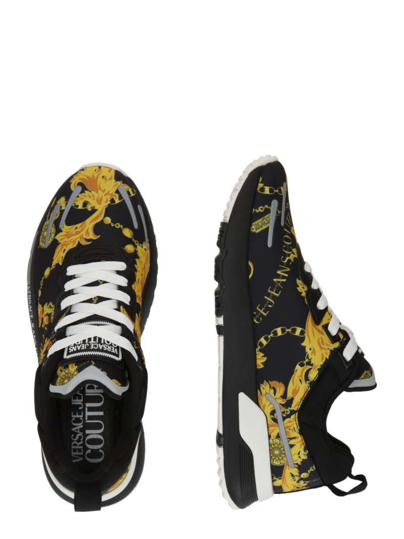 Versace Jeans Couture Sneaker low 'FONDO'  galben / negru / argintiu