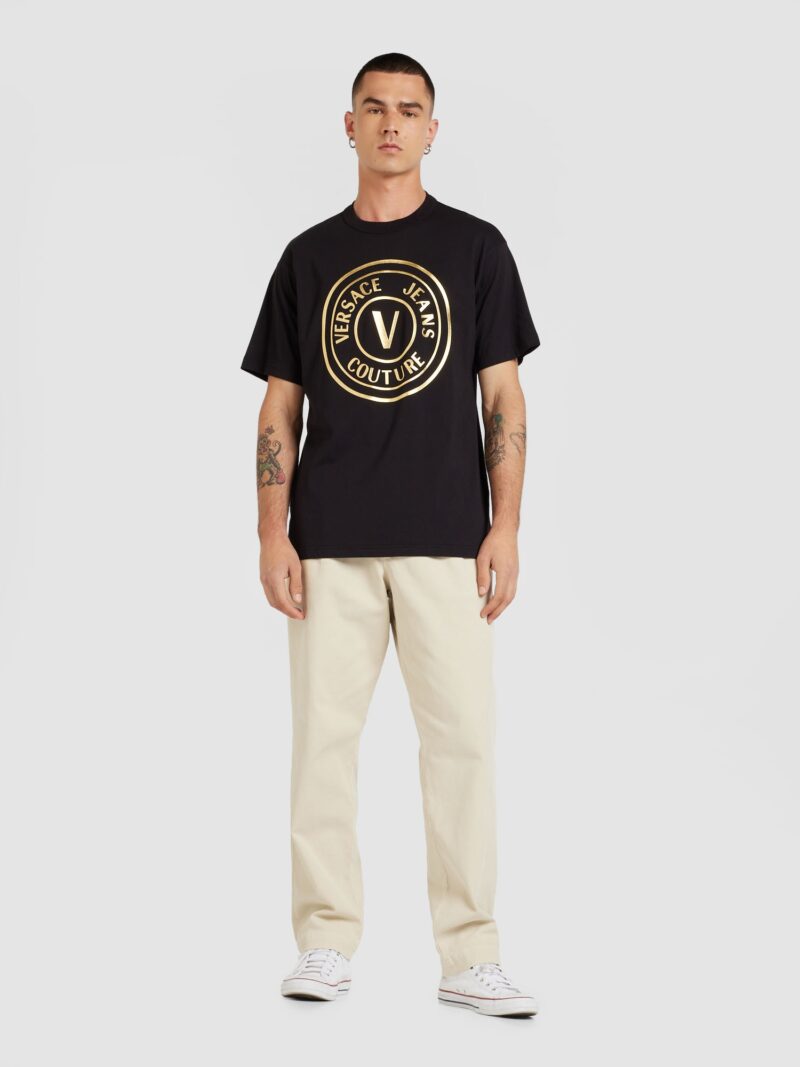 Versace Jeans Couture Tricou  auriu / negru preţ