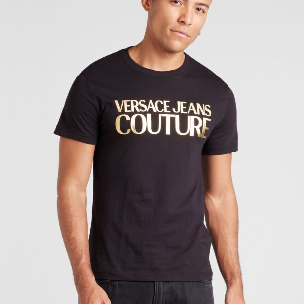 Versace Jeans Couture Tricou  auriu / negru preţ