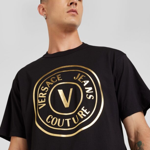 Versace Jeans Couture Tricou  auriu / negru