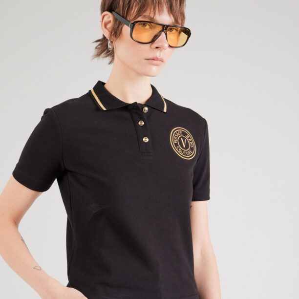 Versace Jeans Couture Tricou  auriu / negru