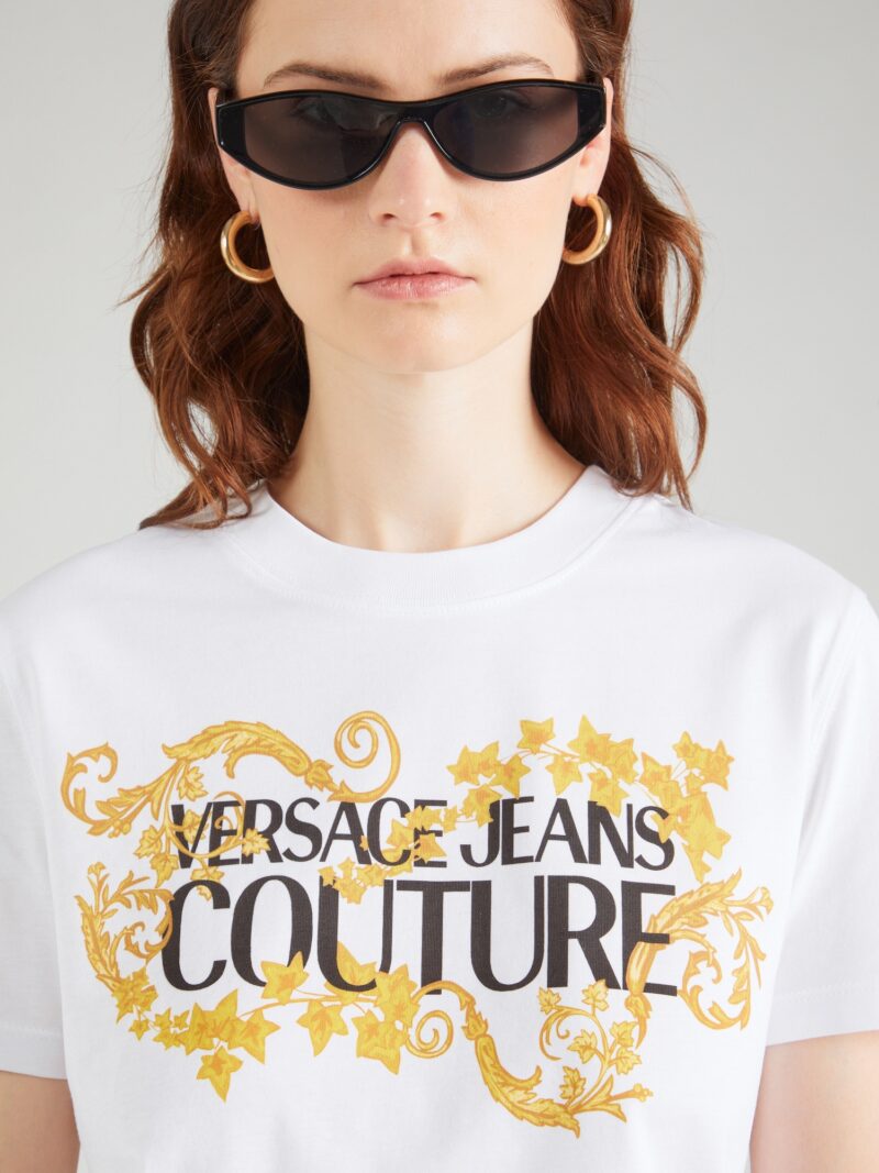 Preţ Versace Jeans Couture Tricou  galben șofran / galben închis / negru / alb