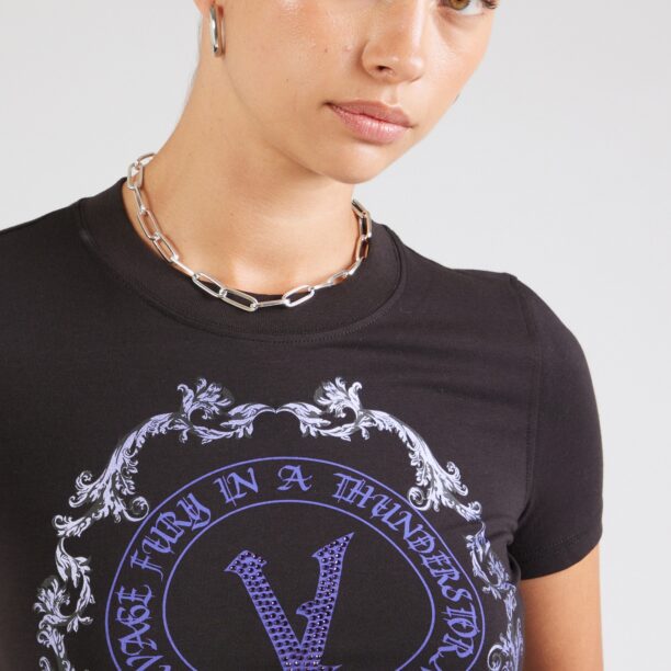 Preţ Versace Jeans Couture Tricou  mov deschis / mov închis / negru