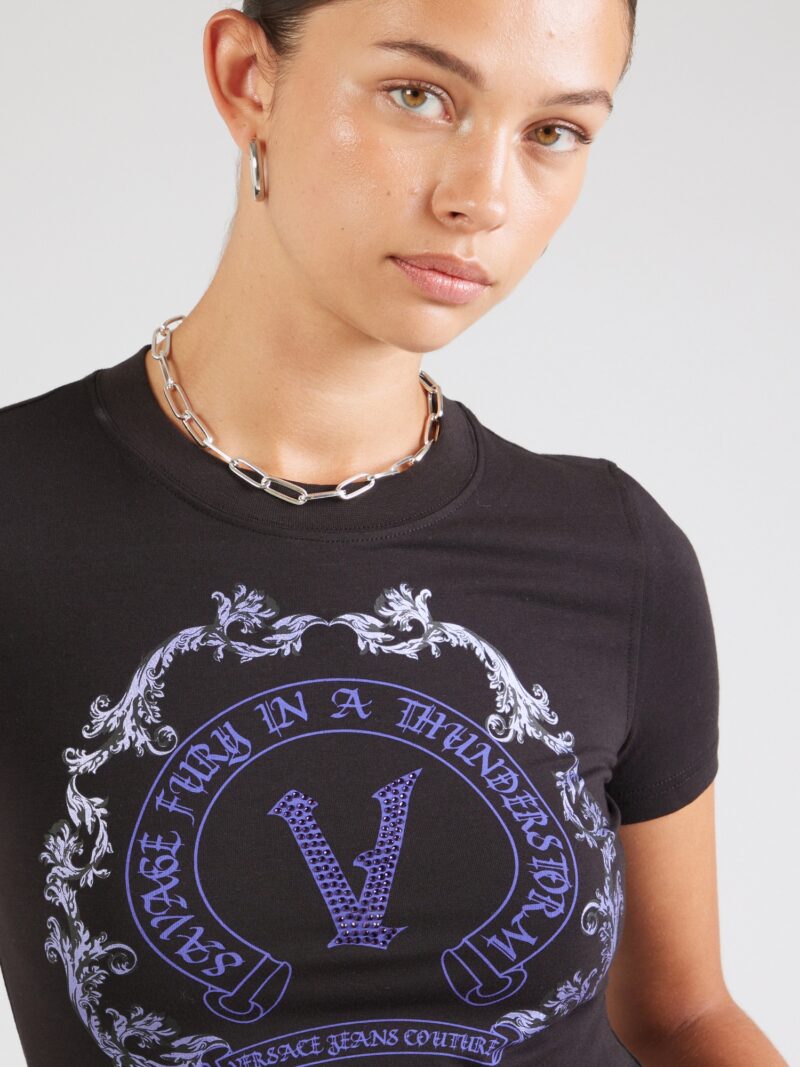 Preţ Versace Jeans Couture Tricou  mov deschis / mov închis / negru