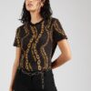 Versace Jeans Couture Tricou  portocaliu / negru