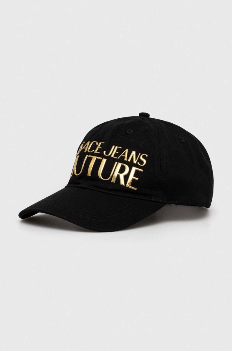 Versace Jeans Couture șapcă de baseball din bumbac culoarea negru