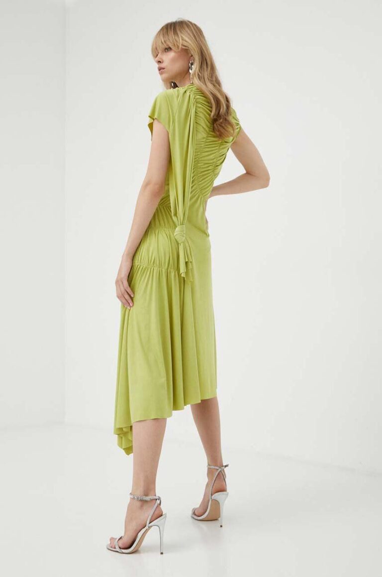 Victoria Beckham rochie culoarea verde