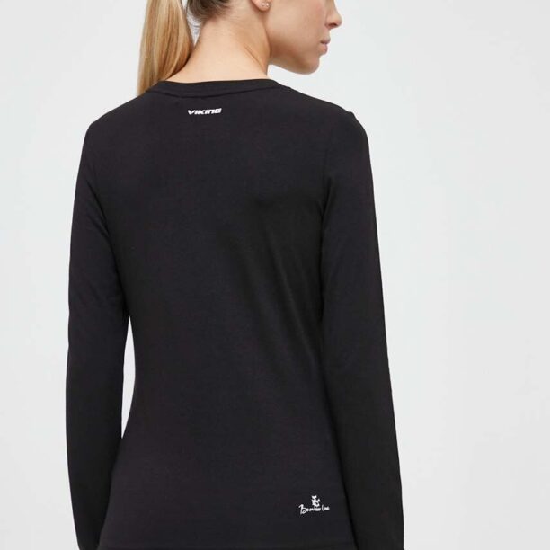 Viking longsleeve sport Escalante culoarea negru preţ