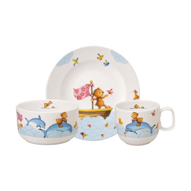 Villeroy & Boch set de mic dejun pentru copii Happy as a Bear 3-pack