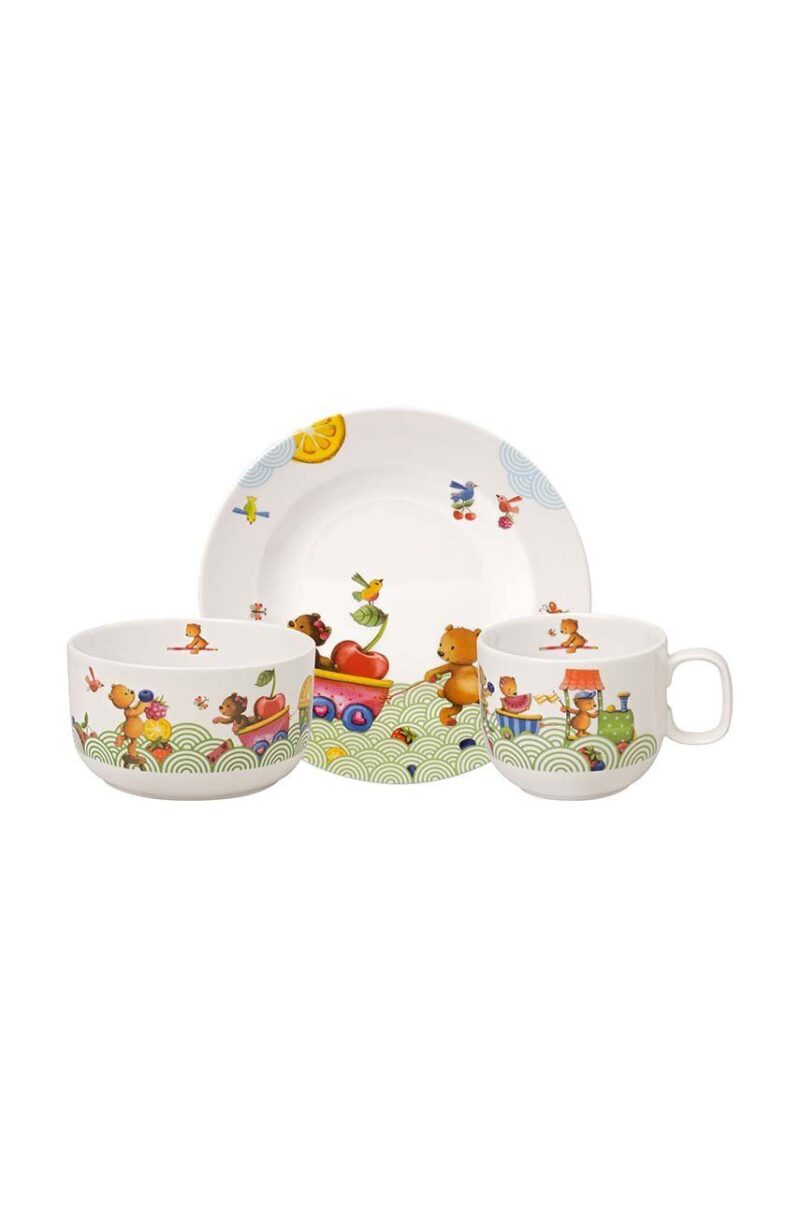 Villeroy & Boch set de mic dejun pentru copii Hungry as a Bear 3-pack